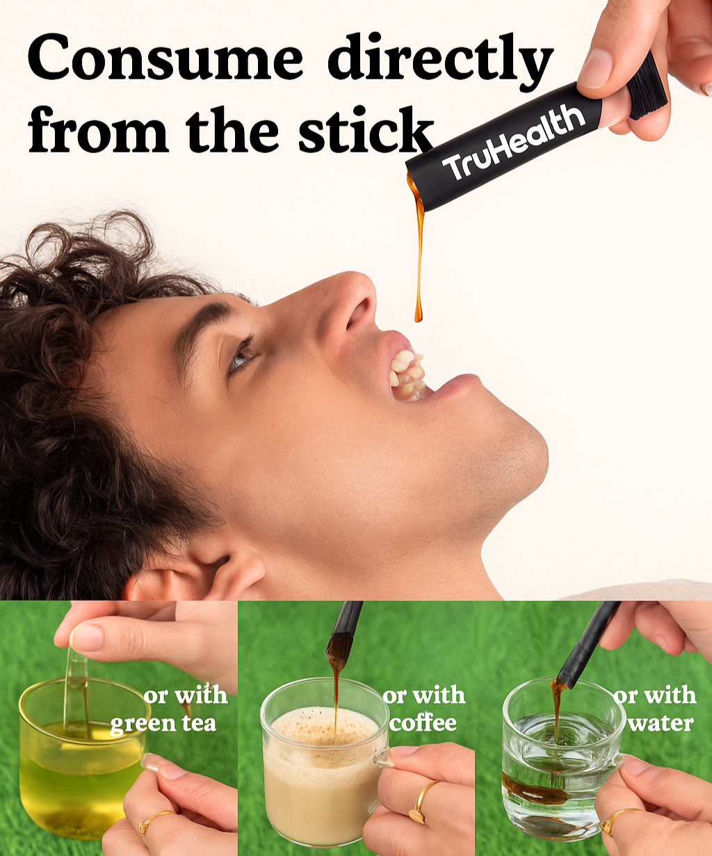 TruHealth™ | Pure Shilajit Honey Sticks