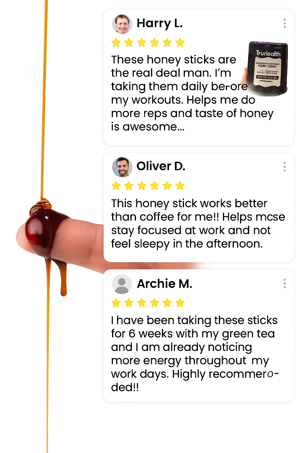 TruHealth™ | Pure Shilajit Honey Sticks